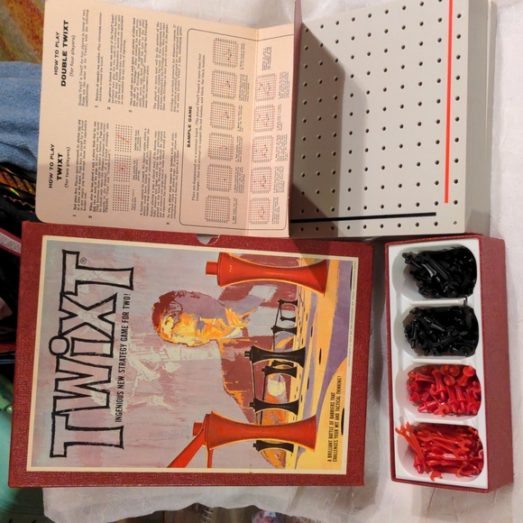 Vintage Twixt Bookshelf Board Game 3M 1962 Strategy Battle MCM Complete Mod Fun - Picture 2 of 12
